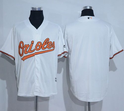 Orioles Blank White New Cool Base Stitched MLB Jersey